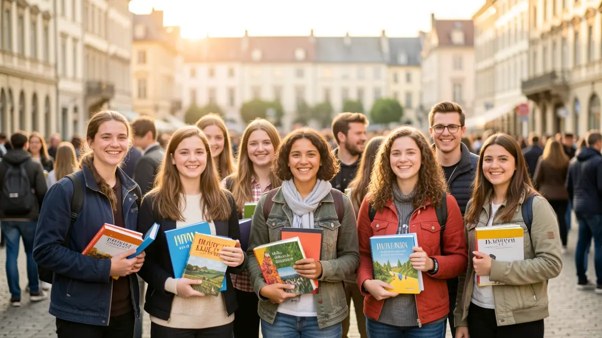 Imagen genérica de estudiantes internacionales en Europa.