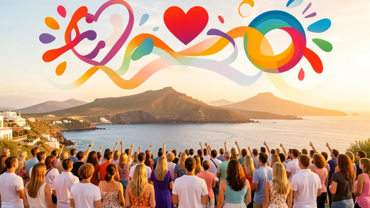 Generic image representing diversity and love in the Canary Islands during the Pride campaign.
