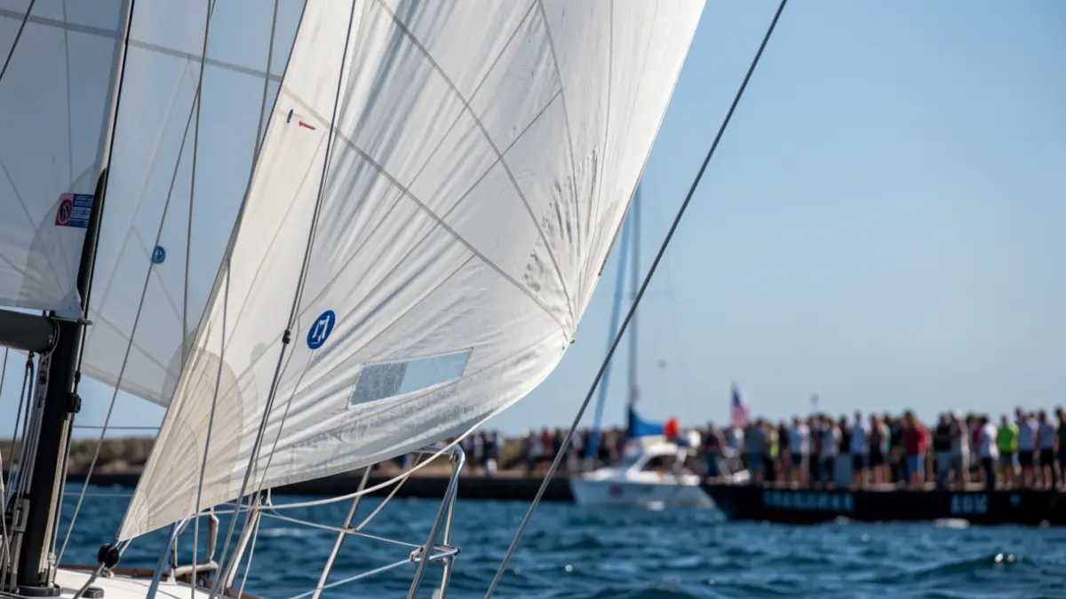 Generic image of a Latin sailing regatta in the Canary Islands.