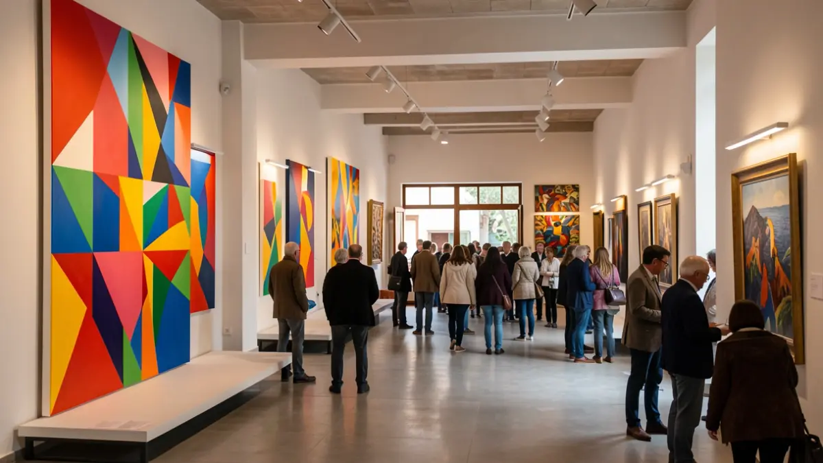 Imagen genérica de una exposición de arte contemporáneo en un centro cultural.