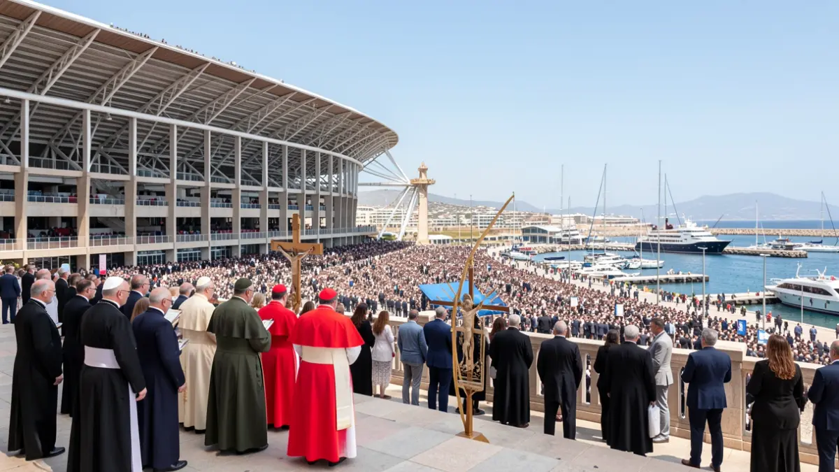 Generic image of a Vatican delegation overseeing preparations in Gran Canaria.