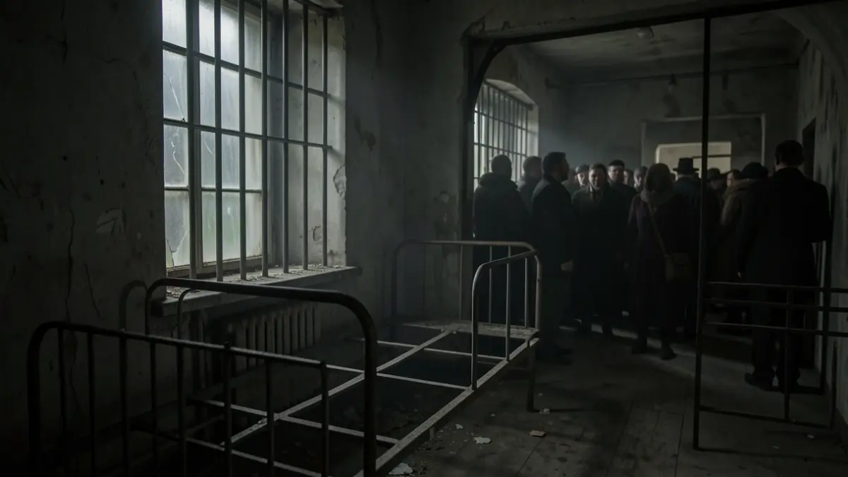Generic image of a dimly lit prison cell.