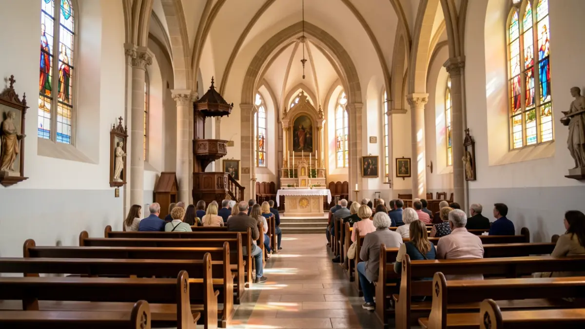 Imagen genérica del interior de una iglesia en Canarias.