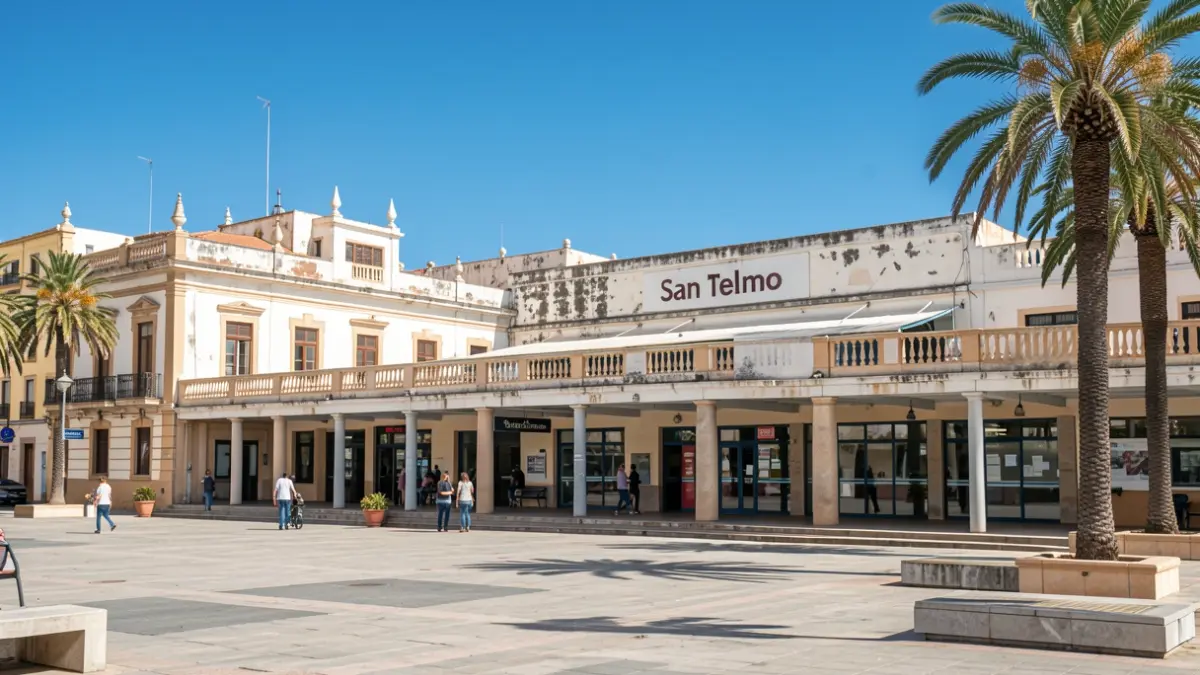 Image of the terrace of the San Telmo Station in Gran Canaria.