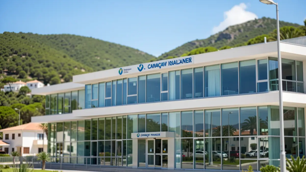 Facade of the future Hospital de Dolores in Santa Cruz de La Palma.