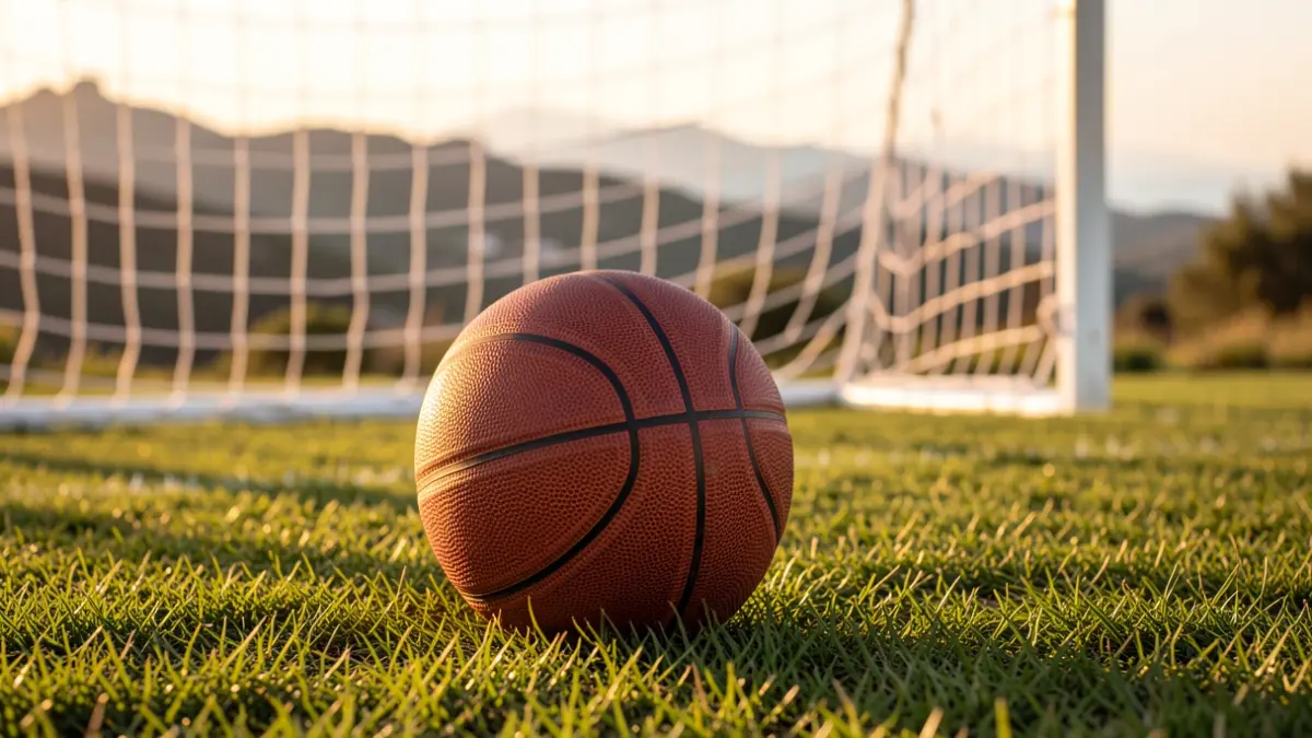 Generic image of a basketball on grass.