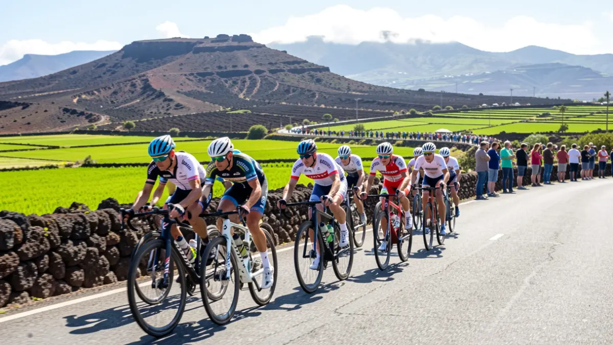 Generic image of a cycling race in Gran Canaria.