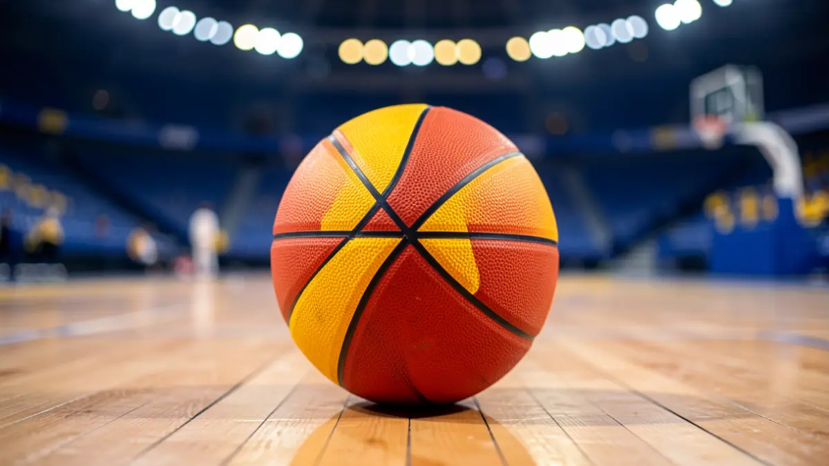 Imagen genérica de una pelota de baloncesto en una cancha.