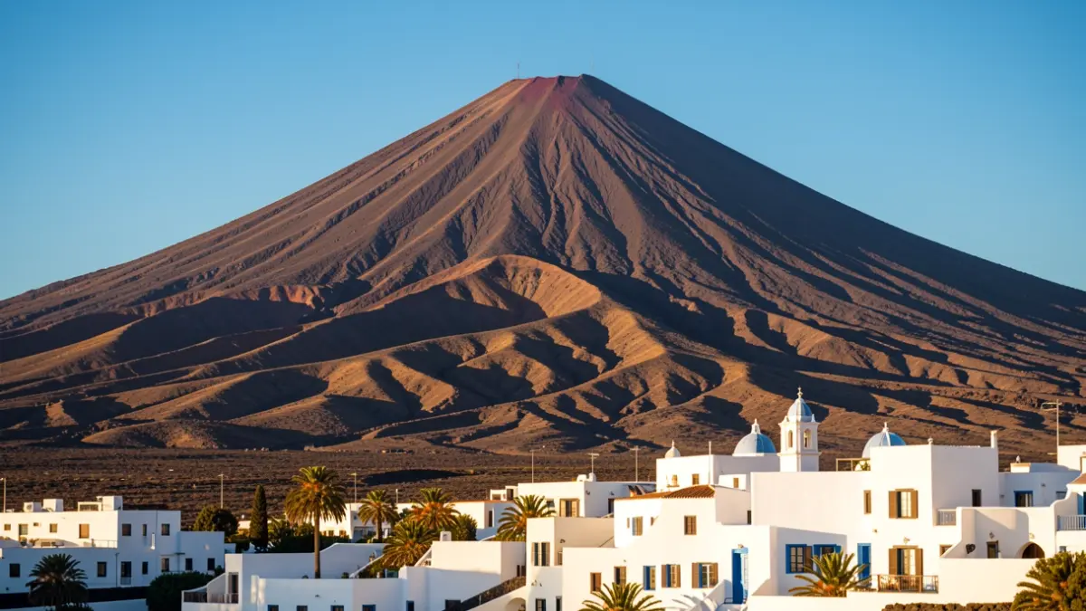 Generic image of the Canary Islands volcanic landscape with Teide.