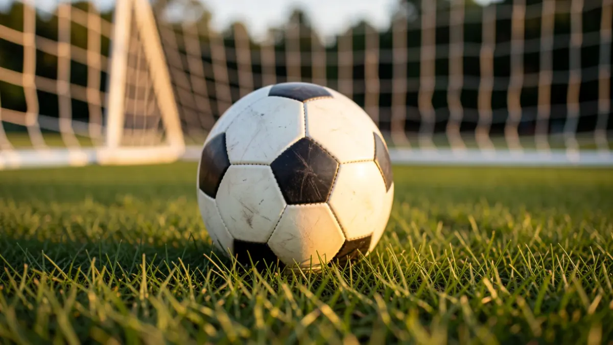 Imagen genérica de un balón de fútbol sobre césped.