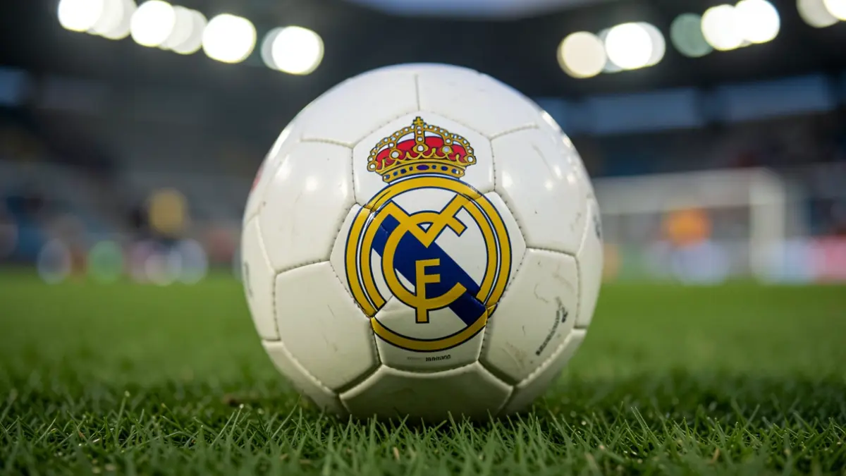 Generic image of a football with the Real Madrid crest.