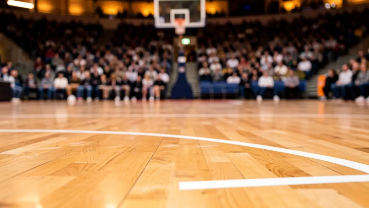 Imagen genérica de una cancha de baloncesto.