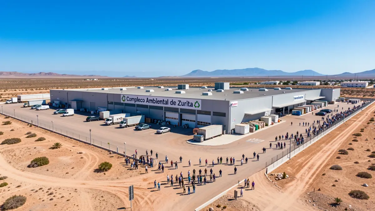Aerial view of the Zurita Environmental Complex in Fuerteventura.
