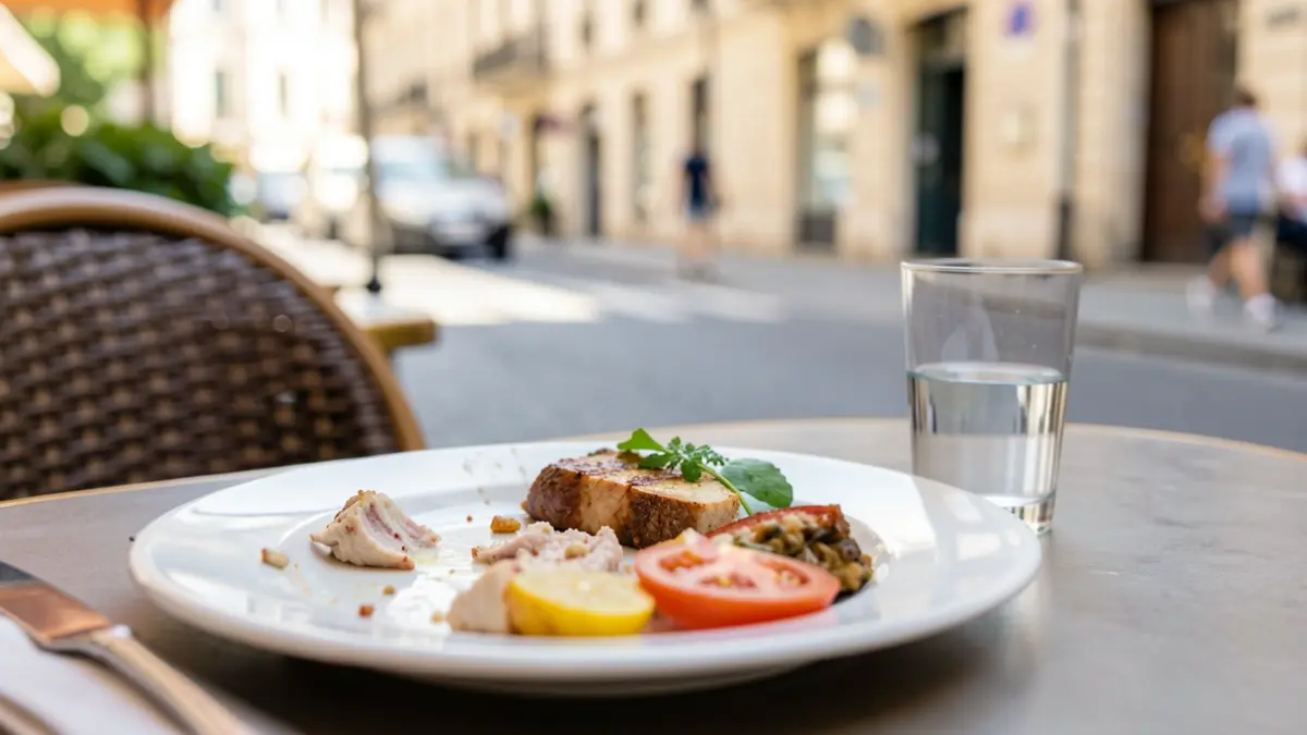 Imagen genérica de una terraza de restaurante en verano con una mesa puesta.