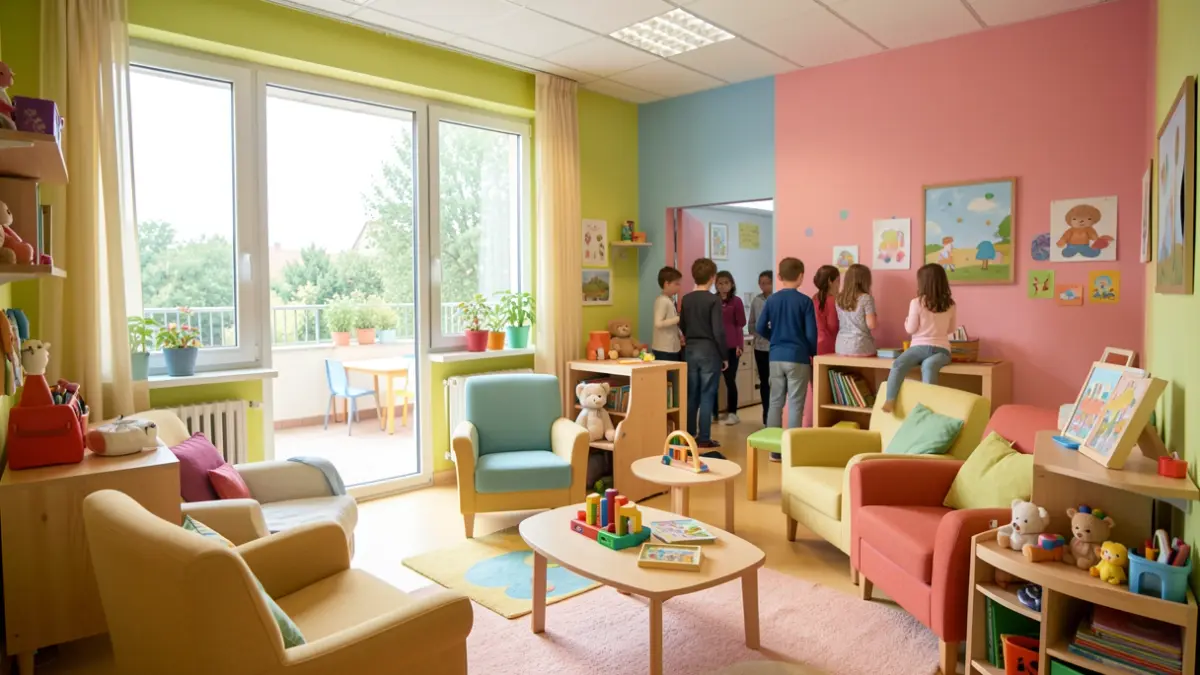 Generic image of a play and rest room for hospitalized minors.