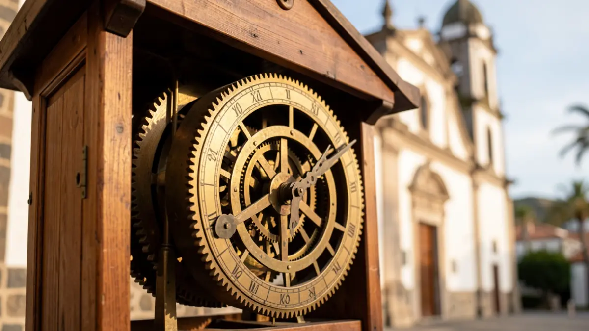 Réplica del histórico reloj de agua de El Carrizal, Ingenio.