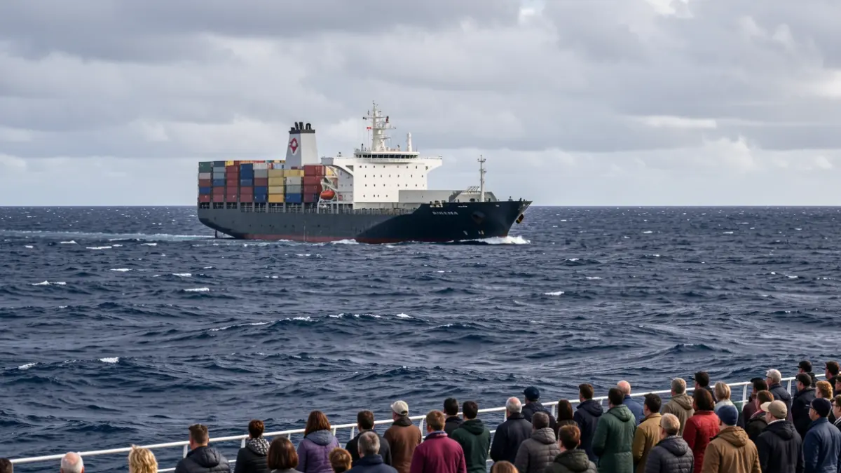 Generic image of a ship sailing on the high seas.