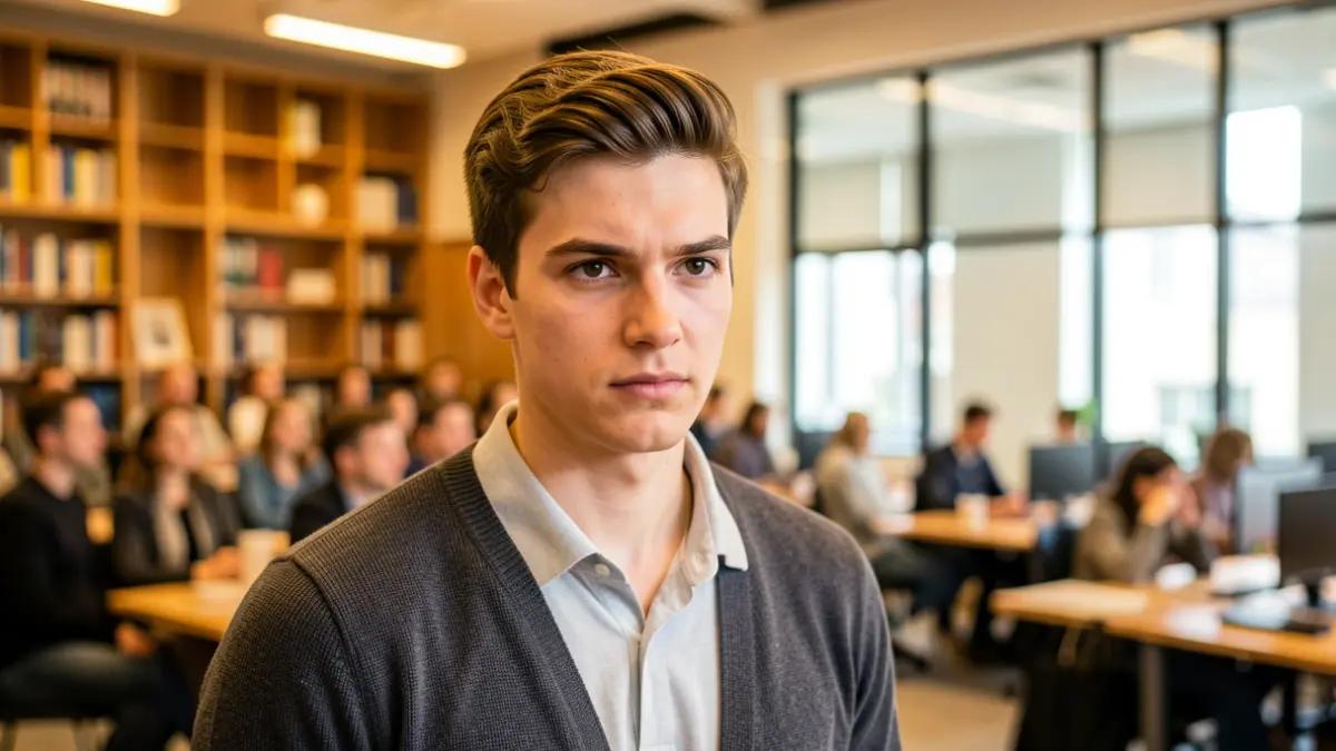 Generic image of a successful young person balancing studies and entrepreneurship.
