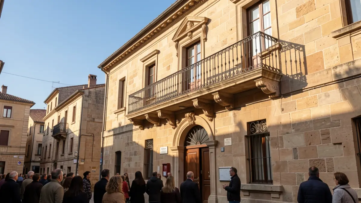 Imagen genérica de la fachada de un ayuntamiento tradicional canario.