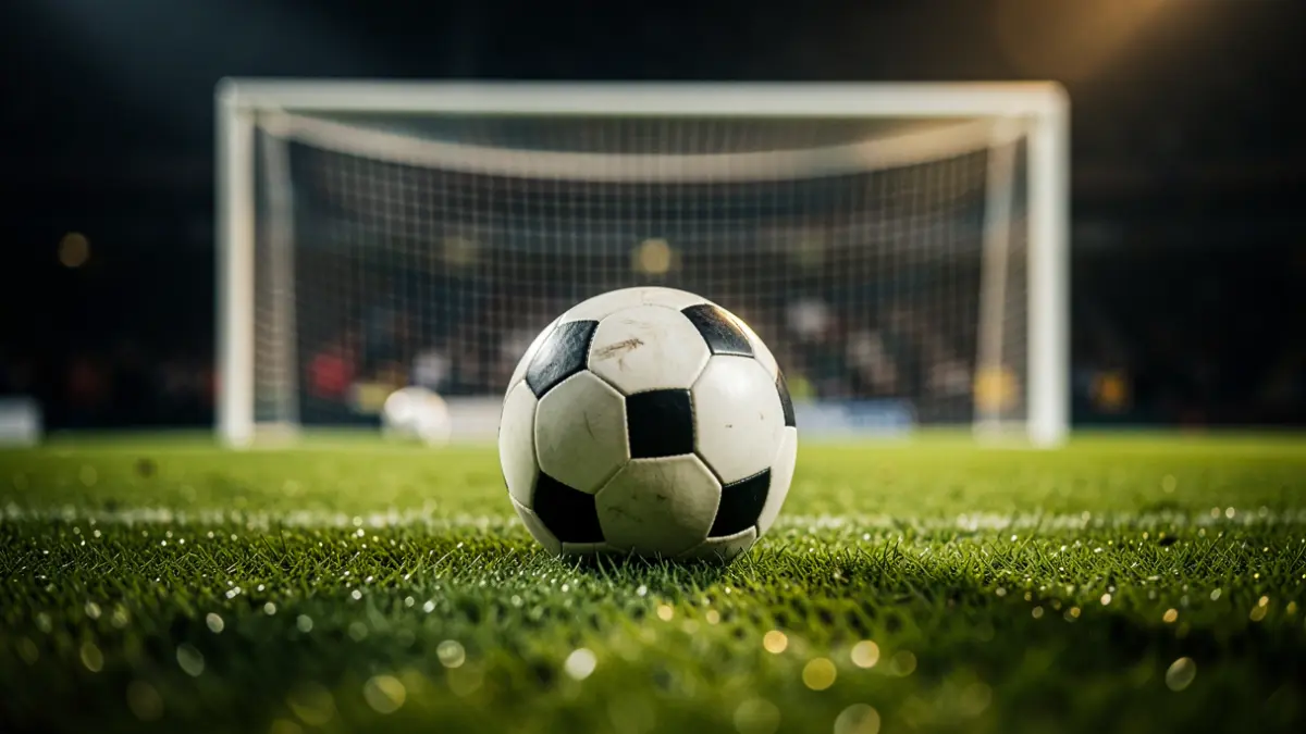 Imagen genérica de un balón de fútbol en un campo.