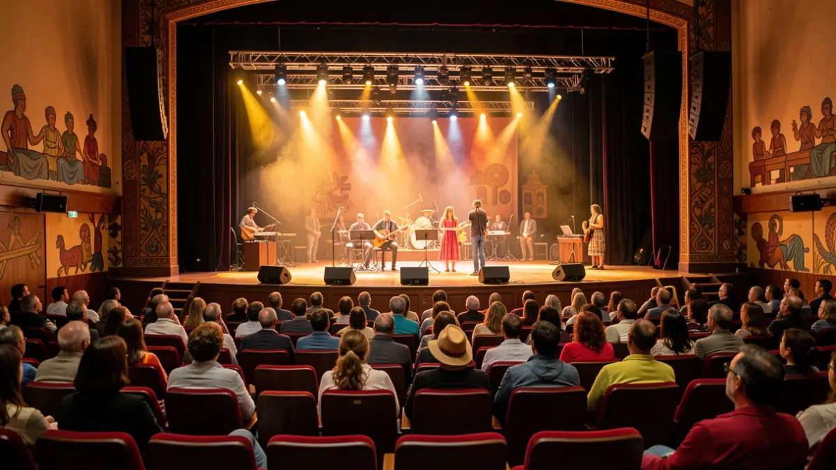 Generic image of the Auditorio Insular de La Gomera prepared for a cultural performance.