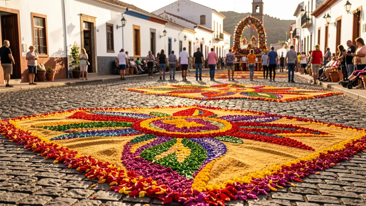 Alfombras florales del Corpus Christi en La Laguna.