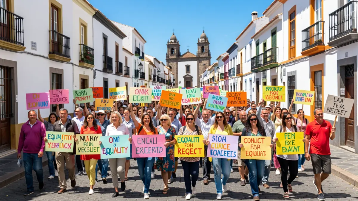 Generic image of people participating in a diversity march in La Laguna.