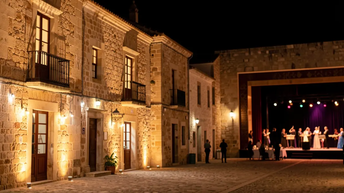 Magical opera night in the historic town of Betancuria, Fuerteventura.