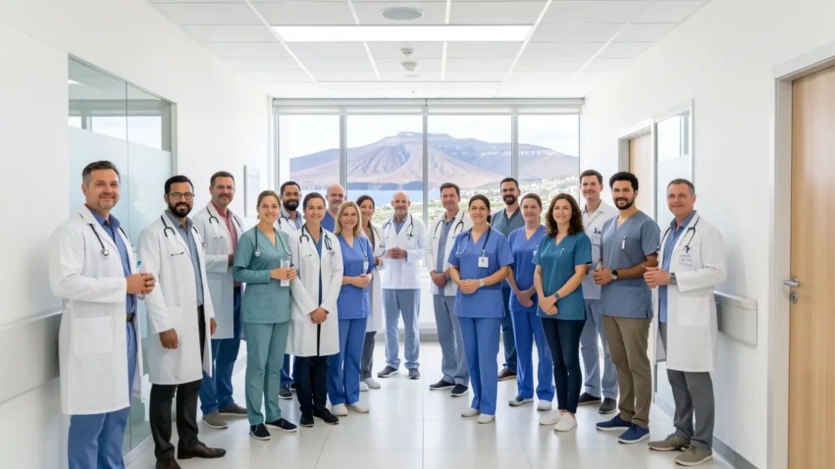 Imagen genérica de profesionales sanitarios en un hospital de Lanzarote.