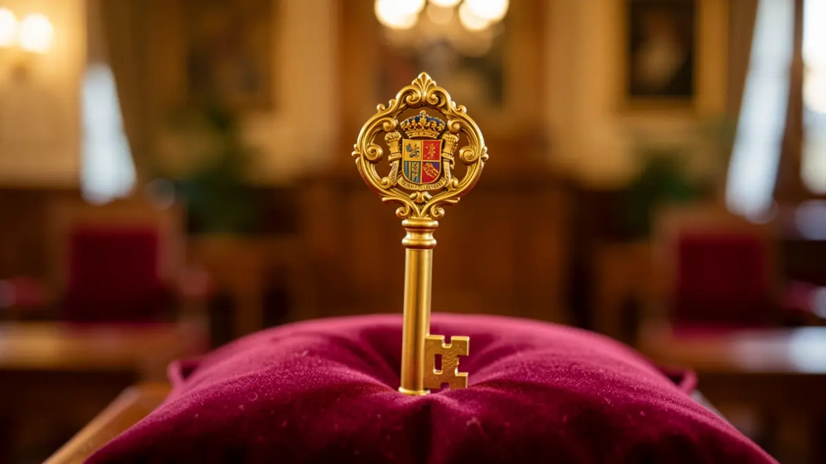 Golden Key of Las Palmas de Gran Canaria, a symbol of welcome.