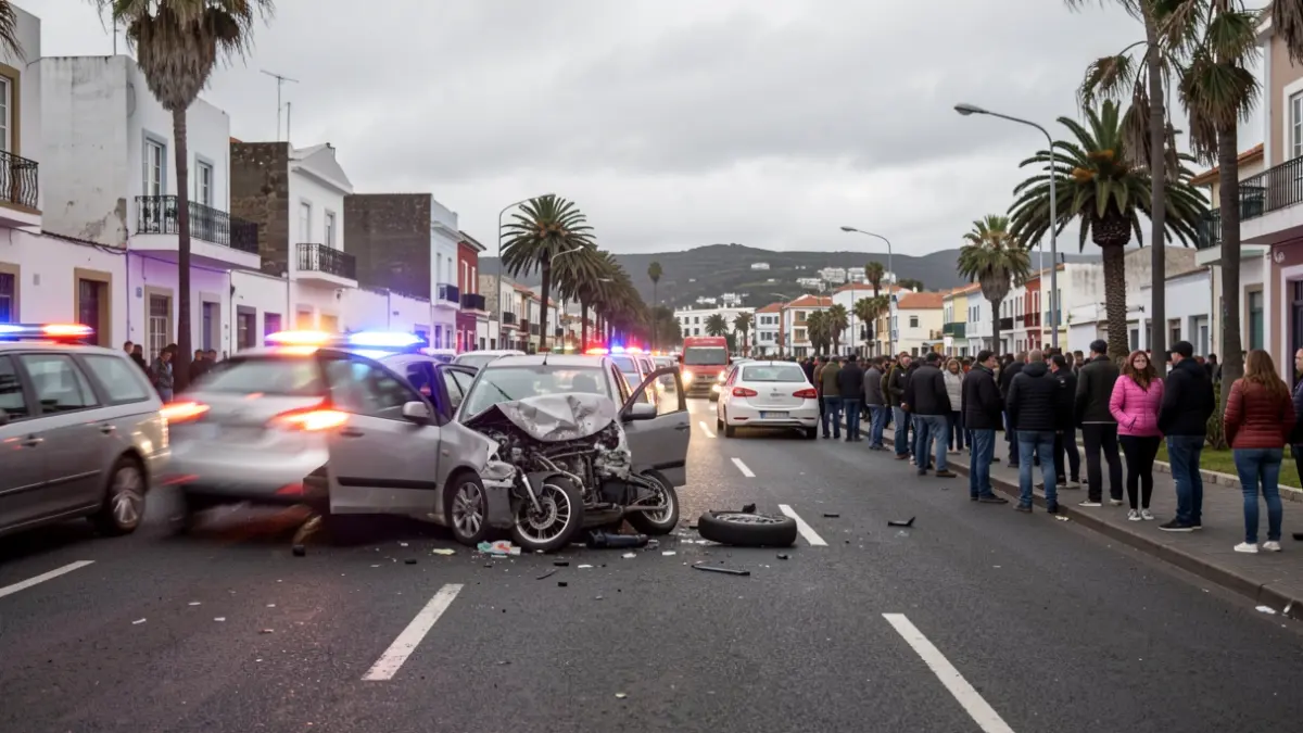 Imagen genérica de un accidente de tráfico con una motocicleta implicada en Puerto de la Cruz.
