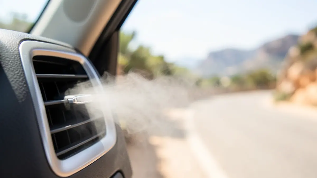 Generic image of a car's air conditioning vent in the Canary Islands.