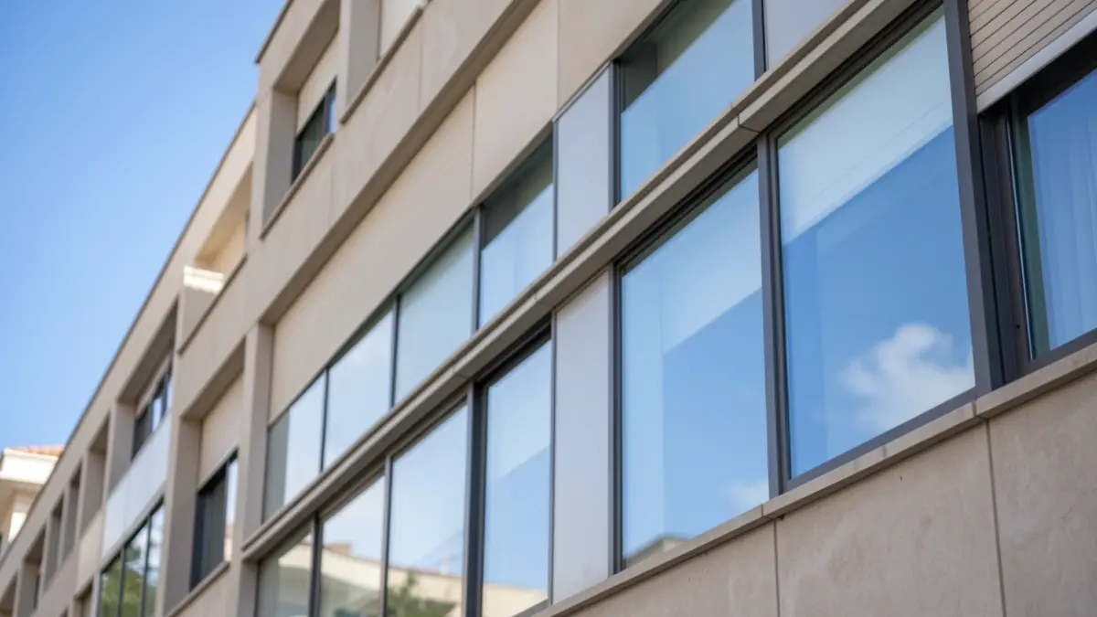 Imagen genérica de un edificio de oficinas moderno.