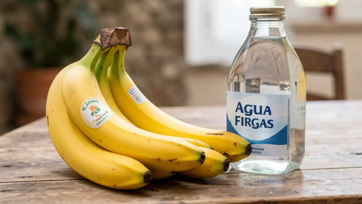 Image of Plátano de Canarias and Agua Firgas.