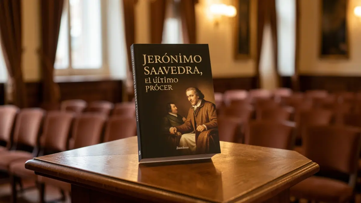 Presentation of the book 'Jerónimo Saavedra, el último prócer' at the Cabildo de La Gomera.