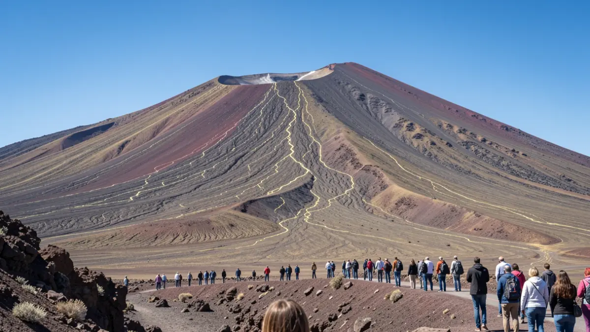 Image of seismic activity under Teide.