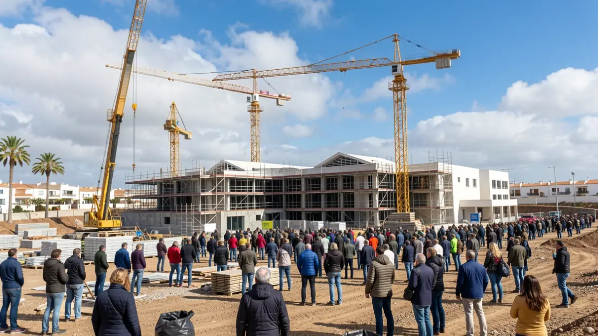 Generic image of the construction of a sociosanitary center in Telde.