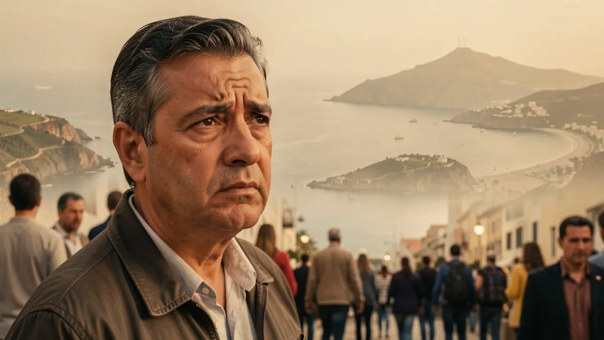 Generic image of a Venezuelan man with a worried expression, symbolizing uncertainty.