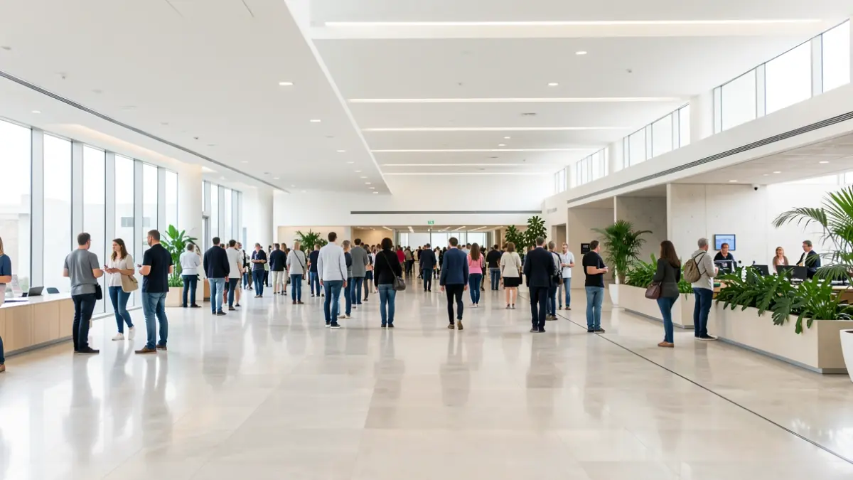 Generic image of a clean, modern public building interior.