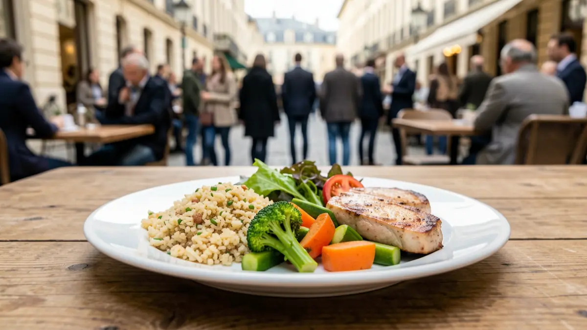 Generic image of a balanced meal plate with carbohydrates, vegetables, and protein.