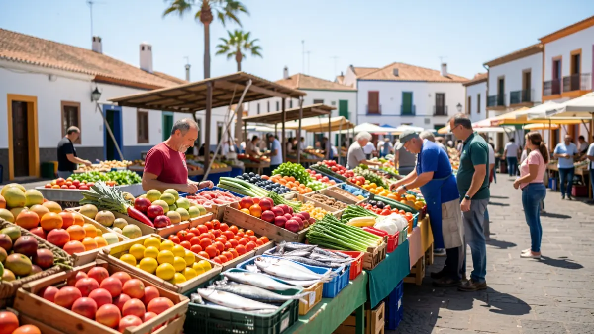 Imagen genérica de la feria agrícola, marinera y pesquera de Teguise.