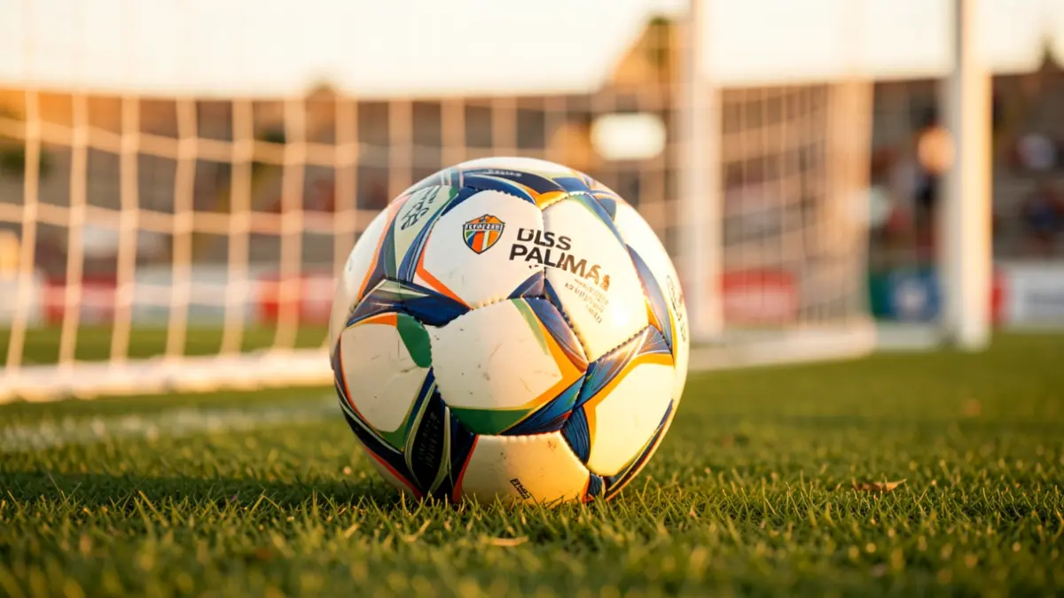 Imagen genérica de un balón de fútbol sobre césped en el Estadio de Gran Canaria.