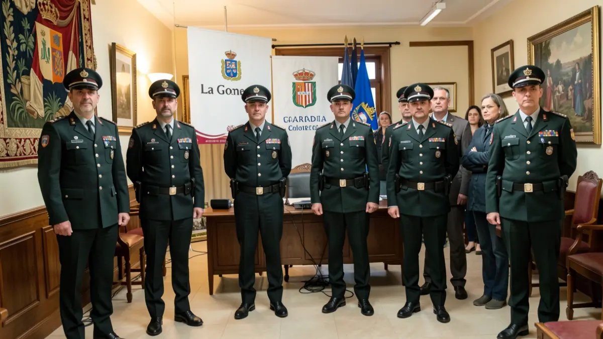 Generic image of an institutional act by the Guardia Civil in La Gomera.