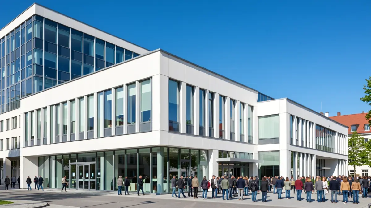 Imagen genérica de un edificio universitario moderno.