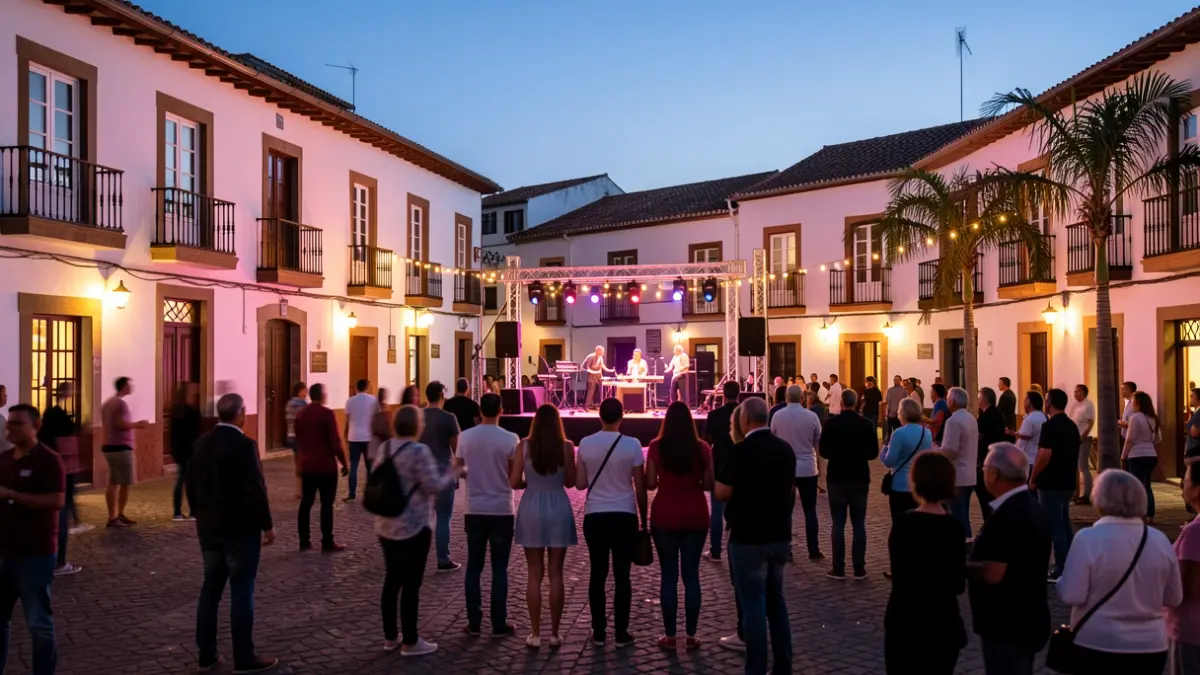 Imagen genérica de una plaza de Canarias durante una gala festiva.