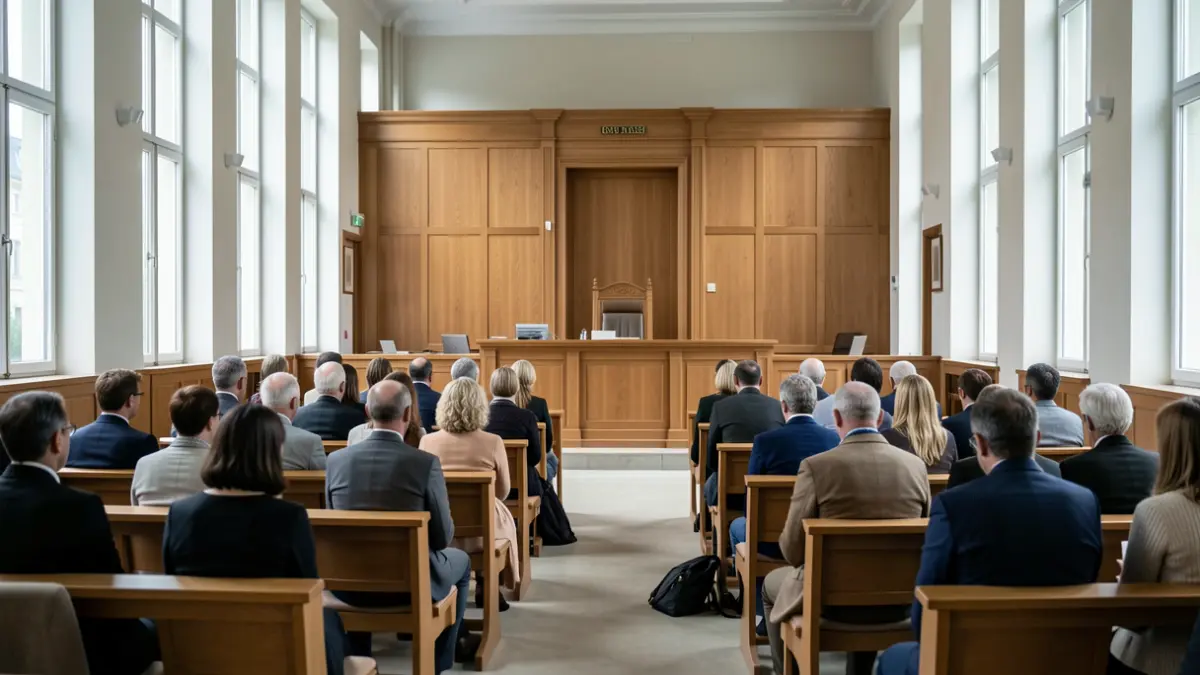 Generic image of a courtroom.