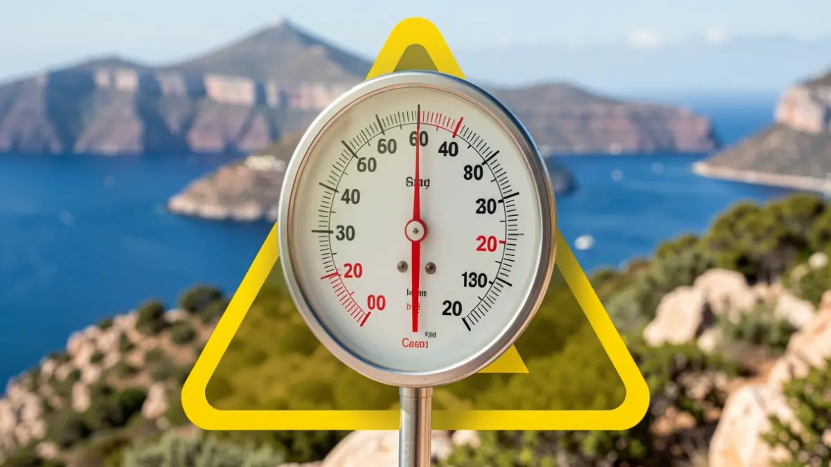 Generic image of a heat alert in the Canary Islands.