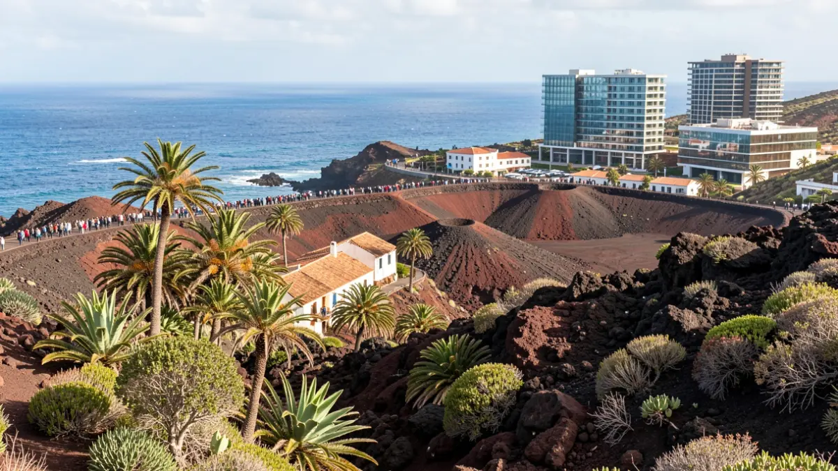 Generic image of a Canarian landscape with modern urban development.