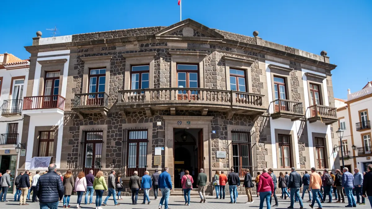 Facade of the Teguise City Council.