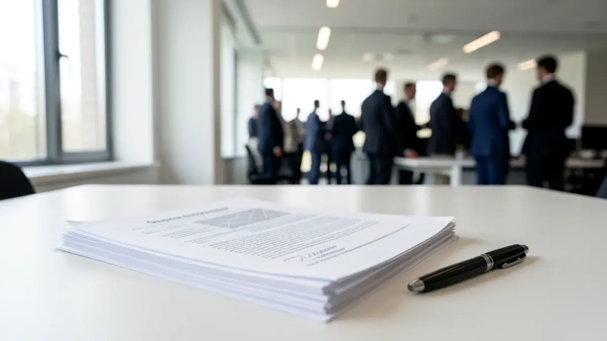 Generic image of administrative documents in an office.